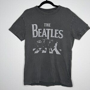 Abercrombie & Fitch The Beatles Graphic Tee — Men’s Small — Washed Charcoal Gray